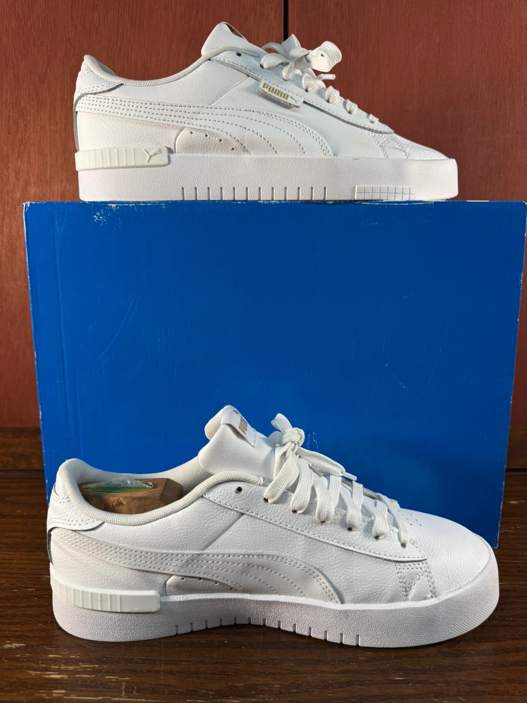 Puma Court White Gold Platform Low Top Women’s Sneakers Sz US 10 - photo 2