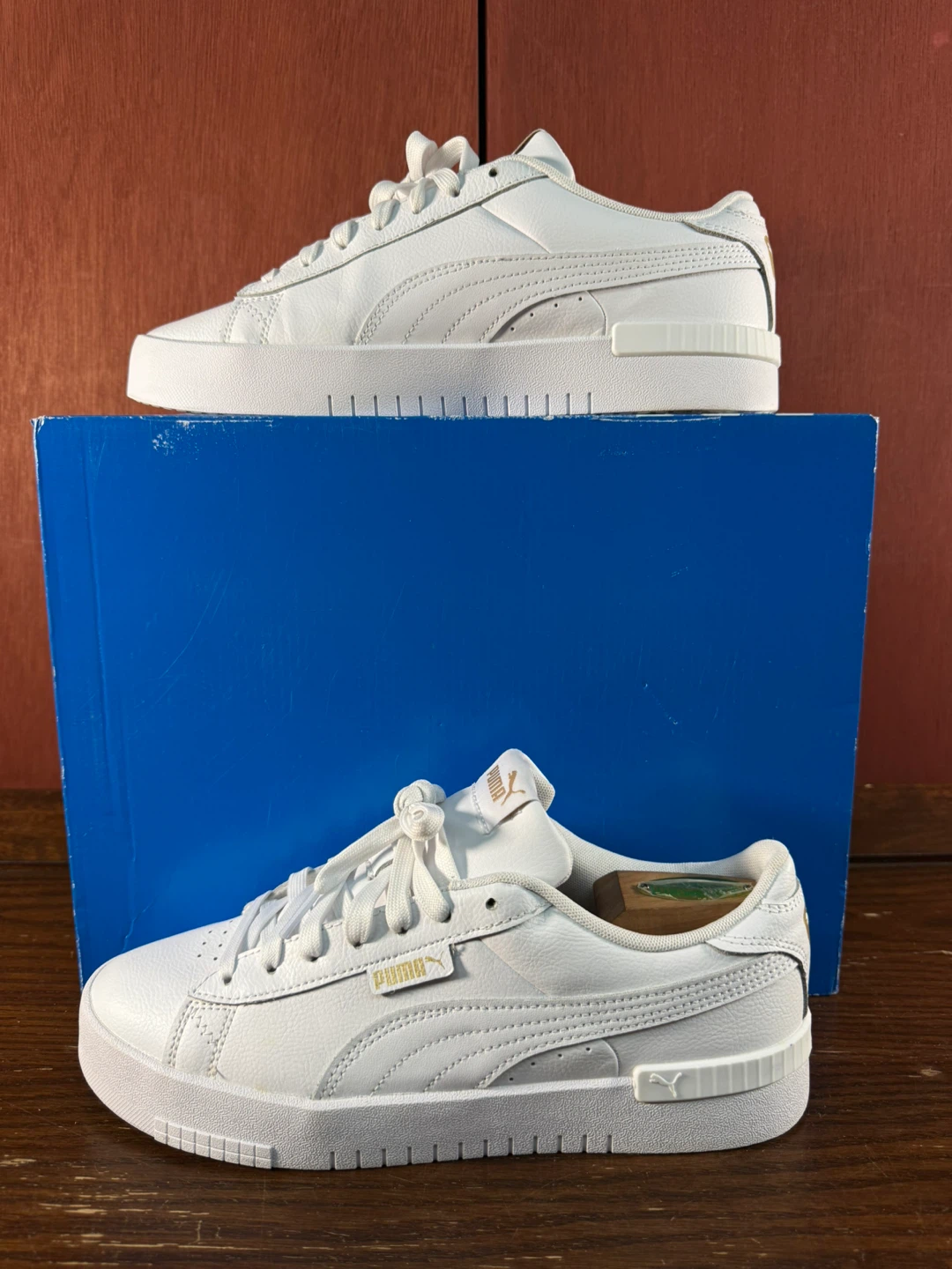 Puma Court White Gold Platform Low Top Women’s Sneakers Sz US 10