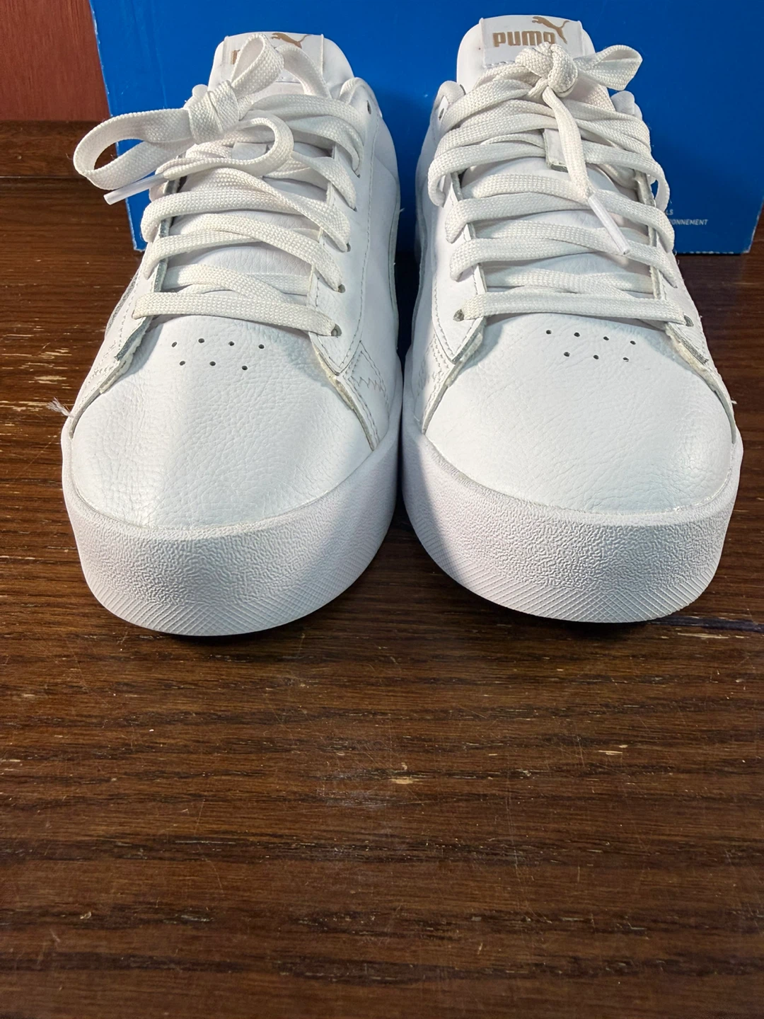Puma Court White Gold Platform Low Top Women’s Sneakers Sz US 10 - photo 5