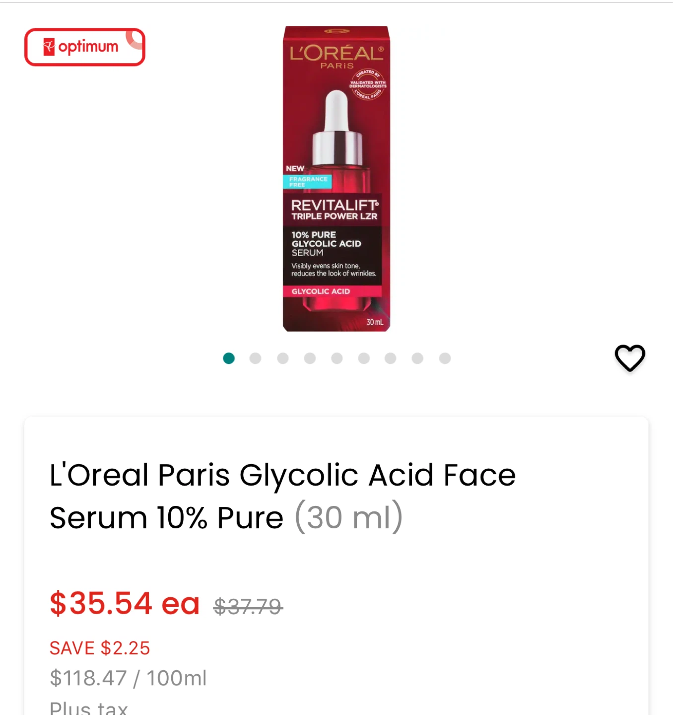 NEW L’Oréal Revitalift 10% Glycolic Acid Serum 30ml - photo 2
