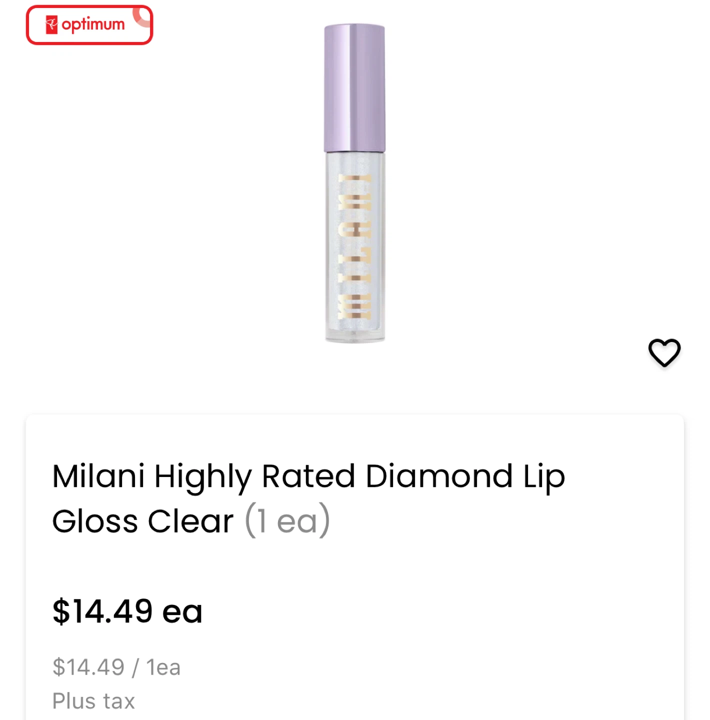 NEW Milani Diamond Lip Gloss Clear – High Shine Glass Finish - photo 3