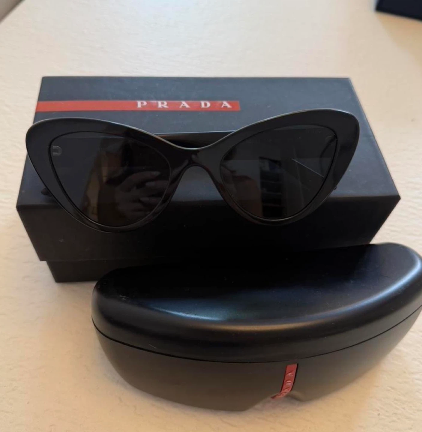 Prada Milano Black Cat Eye Sunglasses
