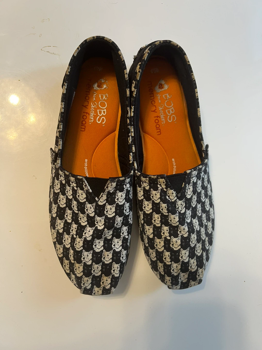 Bobs for Dogs Memory Foam Flats - Cat Print
