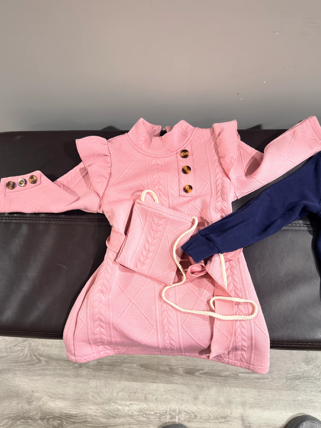 Ralph Lauren 1/4 Zip Pullover and Pink Dress Outfit - photo 4