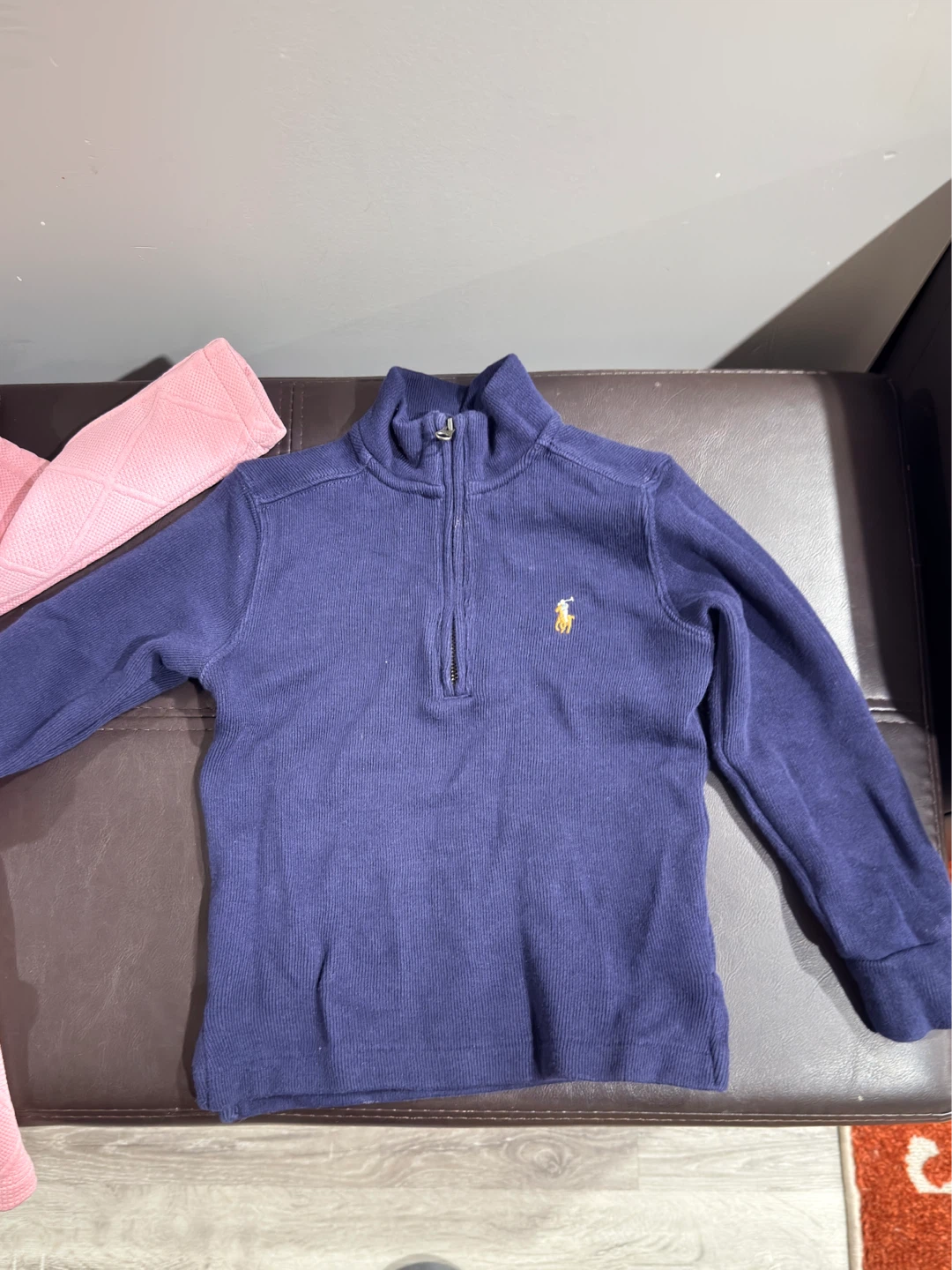 Ralph Lauren 1/4 Zip Pullover and Pink Dress Outfit - photo 3