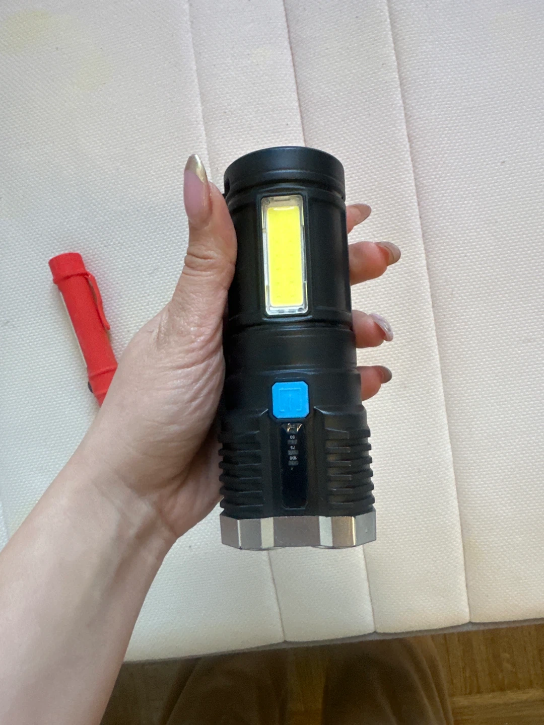 Two LED Flashlights - Red Work Light and Black Tactical Light - photo 4