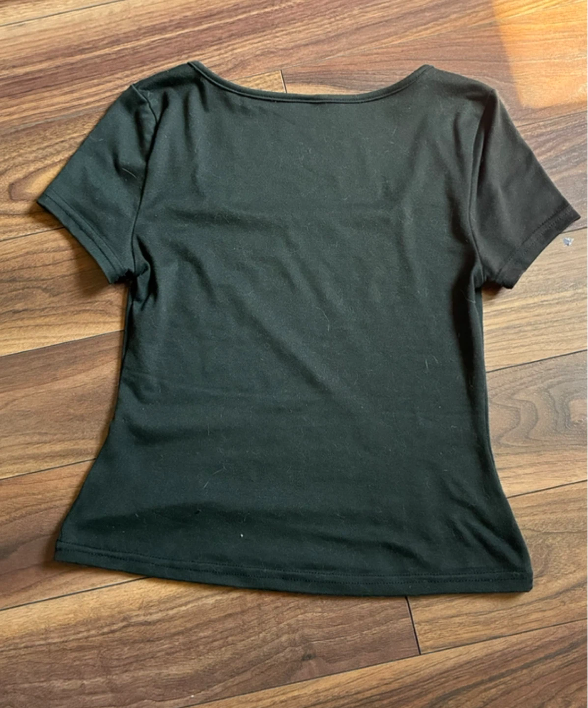 SHEIN Black Square Neck Top - Size S - photo 3
