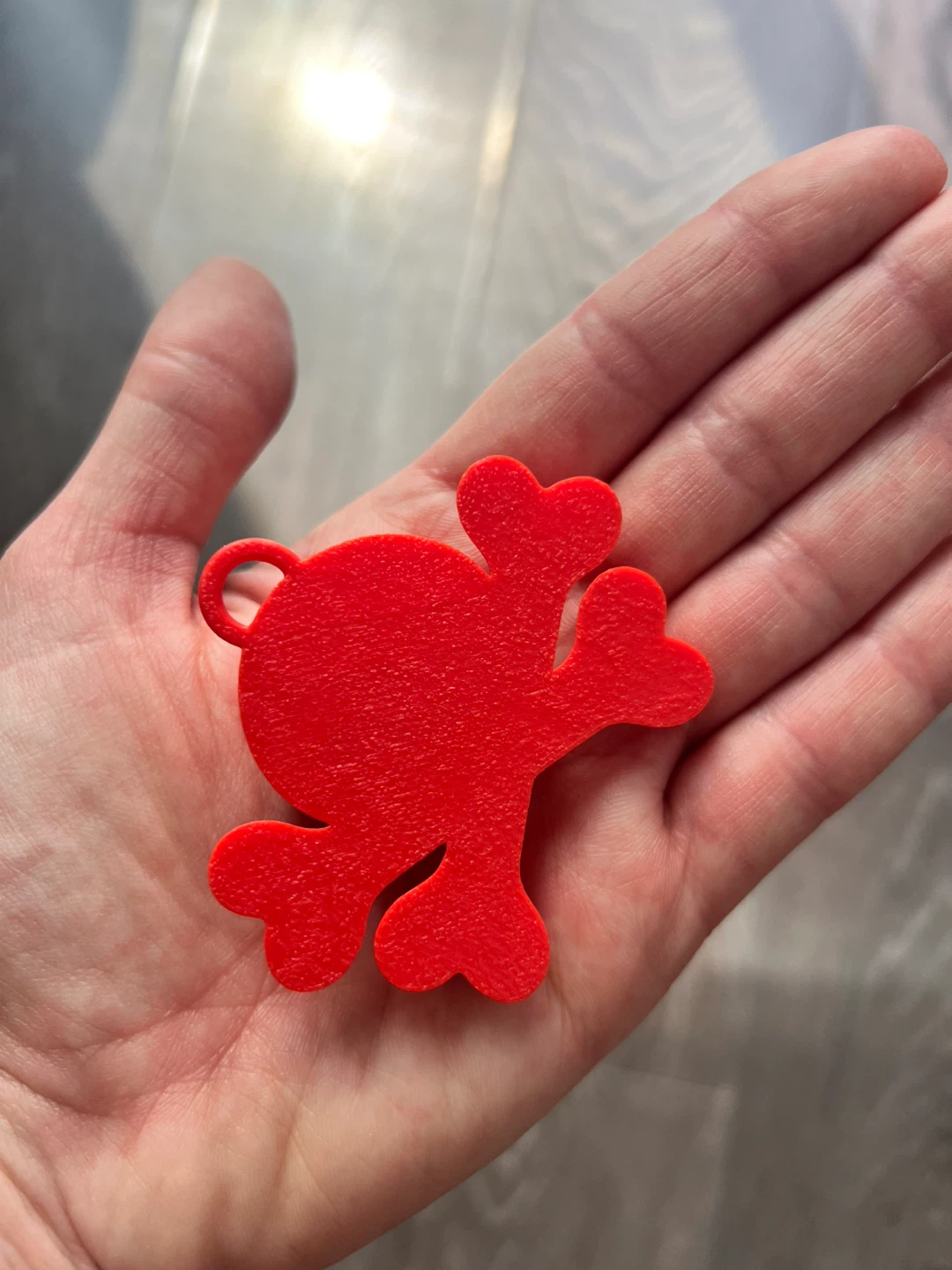 Red Skull and Crossbones Charm - photo 2