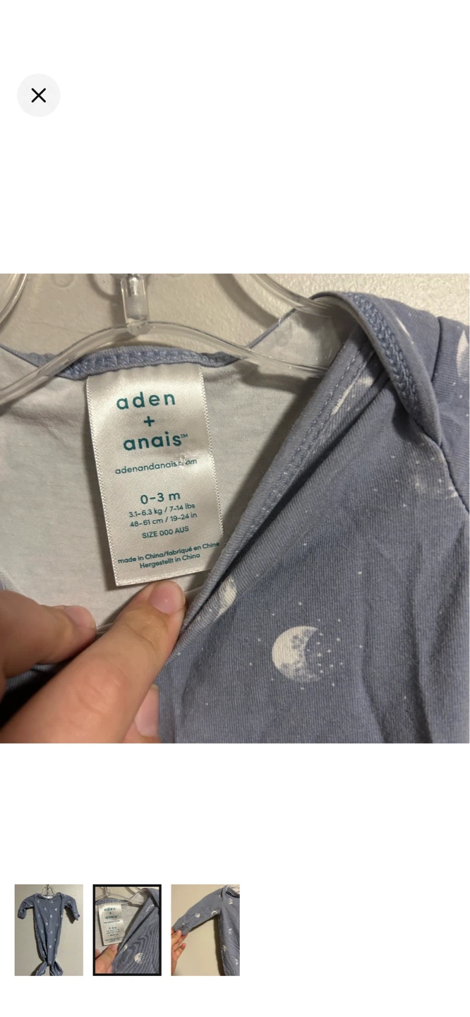 Aden + Anais Baby Sleep Sack 0-3m - photo 2