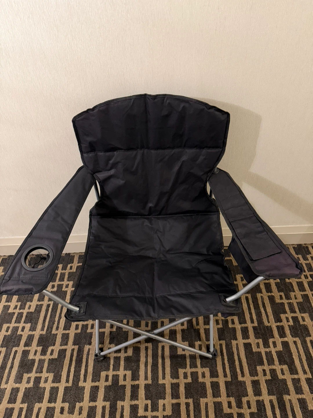 Black Folding Camping Chair