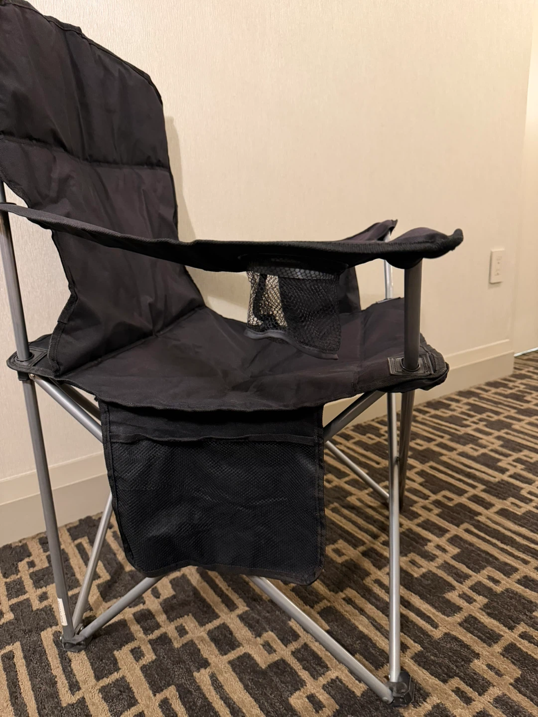 Black Folding Camping Chair - photo 2