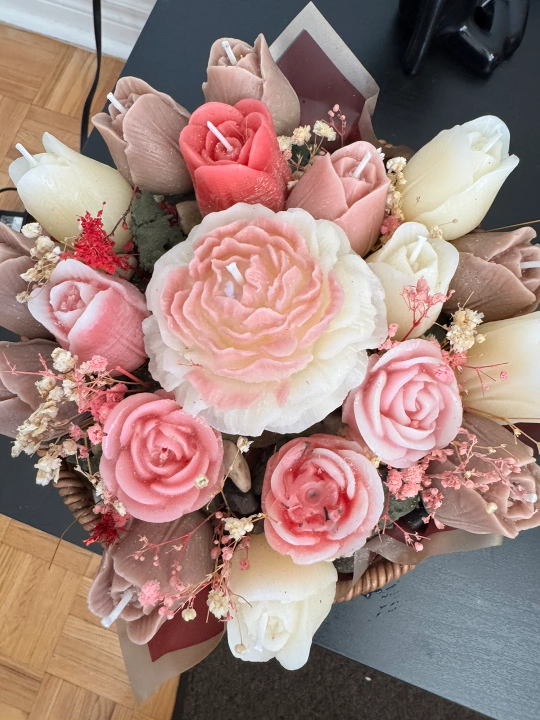 Floral Arrangement Candle Basket - photo 4