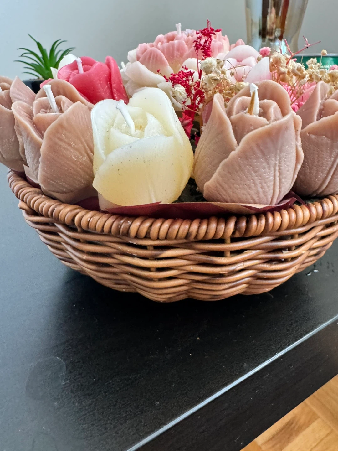 Floral Arrangement Candle Basket - photo 3