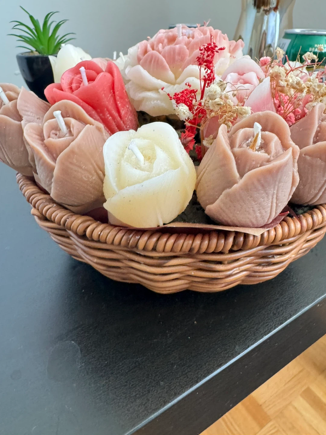 Floral Arrangement Candle Basket - photo 2