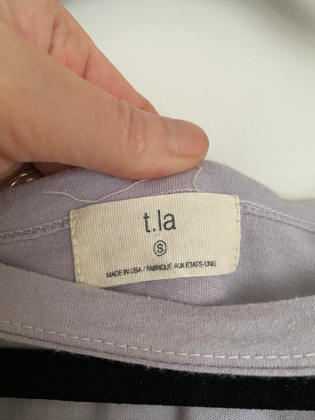 t.la Purple Keyhole Neck T-Shirt Size S - photo 4