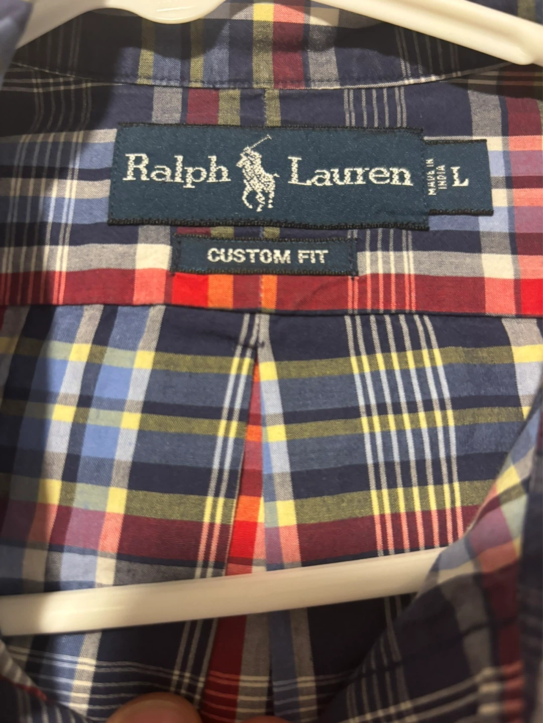 Ralph Lauren Custom Fit Plaid Long Sleeve Button-Down Shirt - photo 3