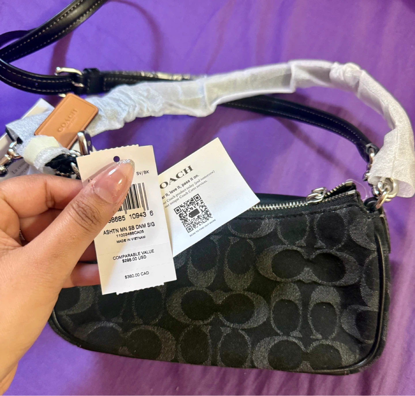 Coach Ashton Mini Shoulder Bag in Signature Denim - photo 3