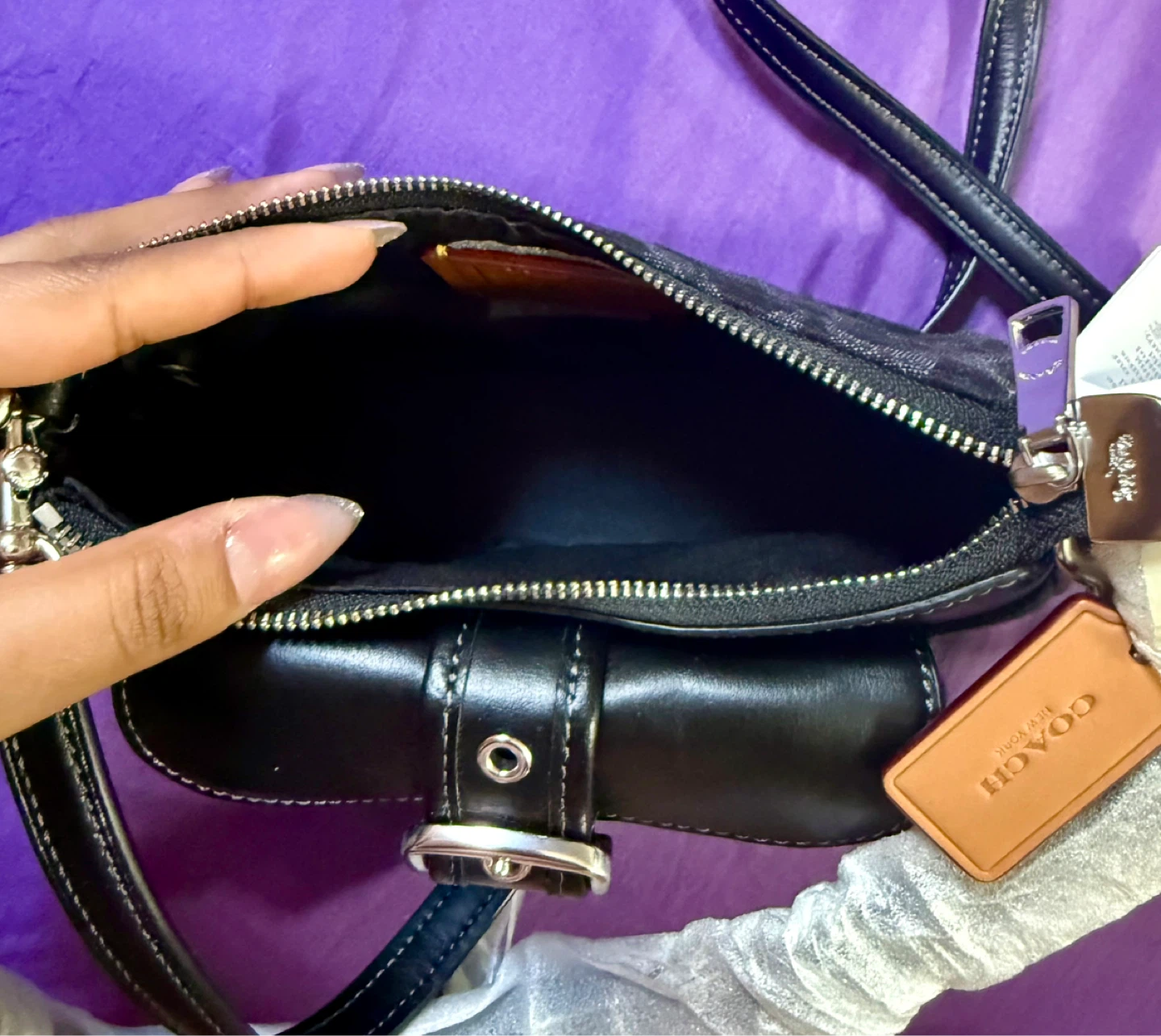 Coach Ashton Mini Shoulder Bag in Signature Denim - photo 2