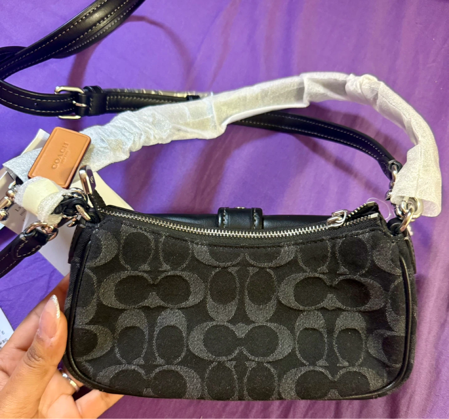Coach Ashton Mini Shoulder Bag in Signature Denim - photo 4