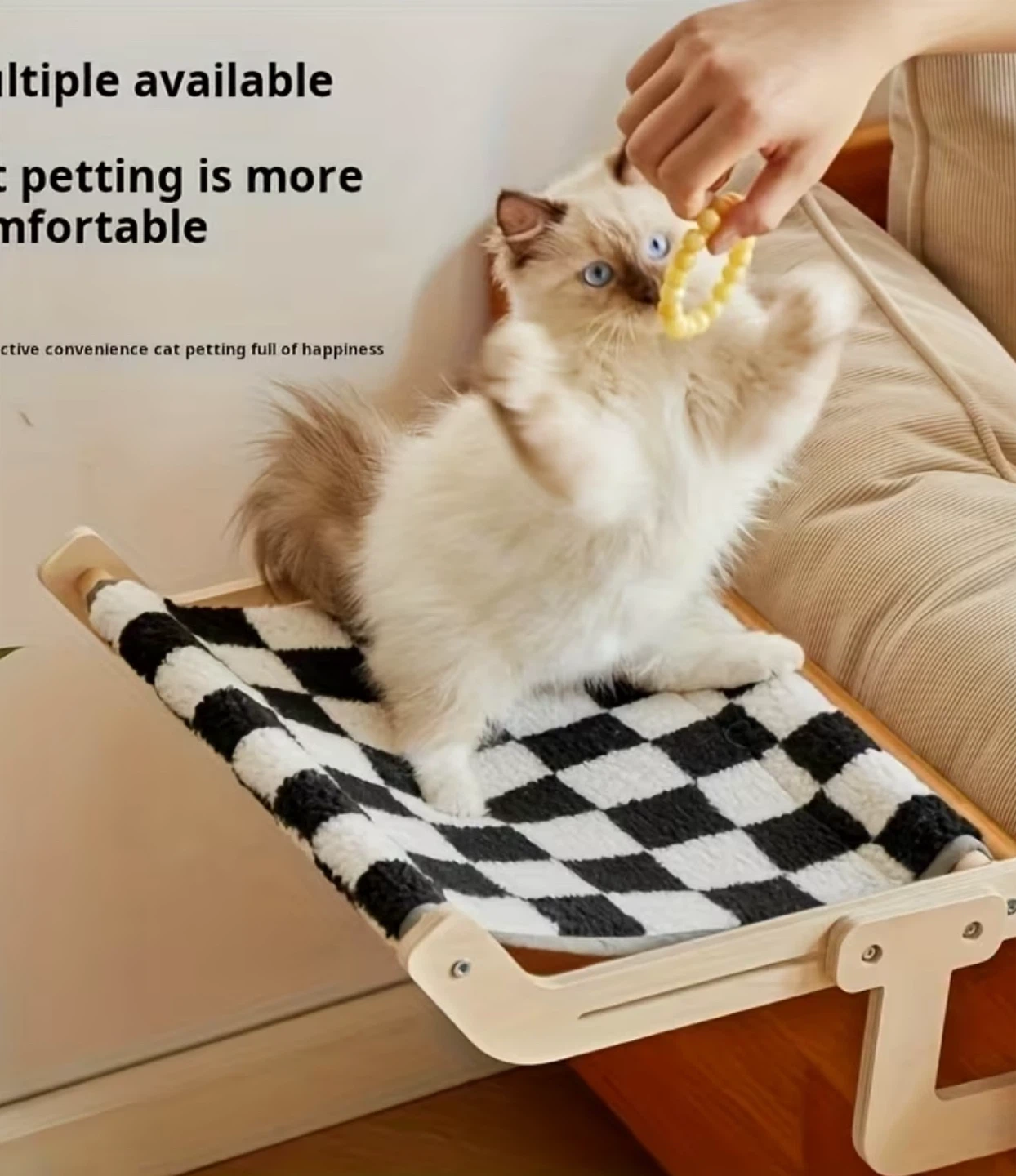 Checkered Pet Hammock Bed - photo 2