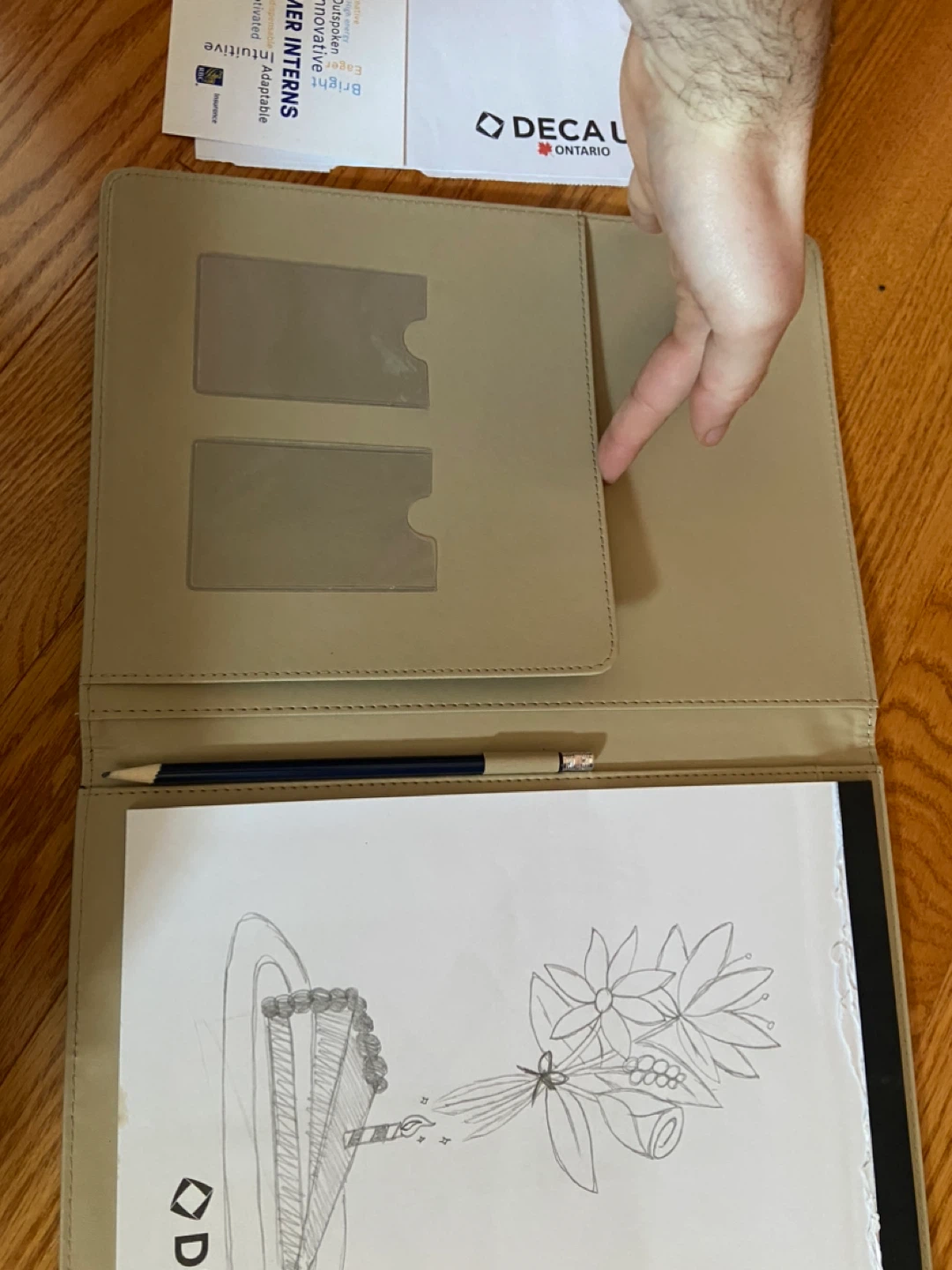 Decau Ontario Portfolio with Notepad and Pen - photo 4