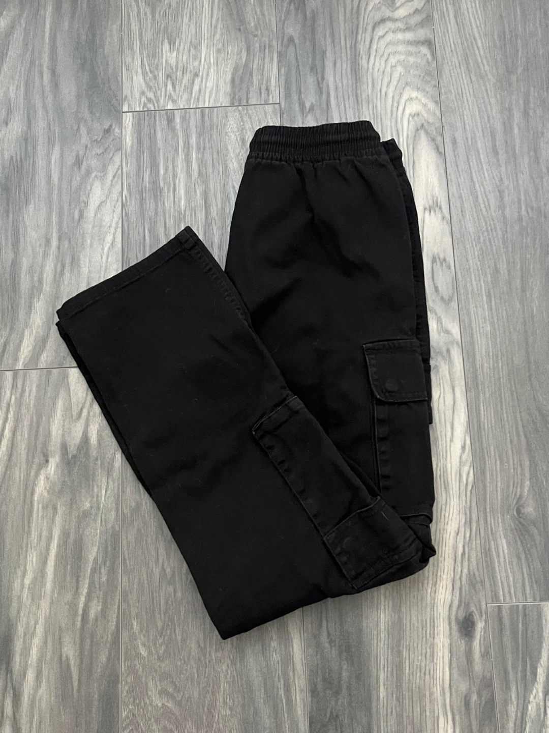 Black Cargo Pants | Women - photo 3