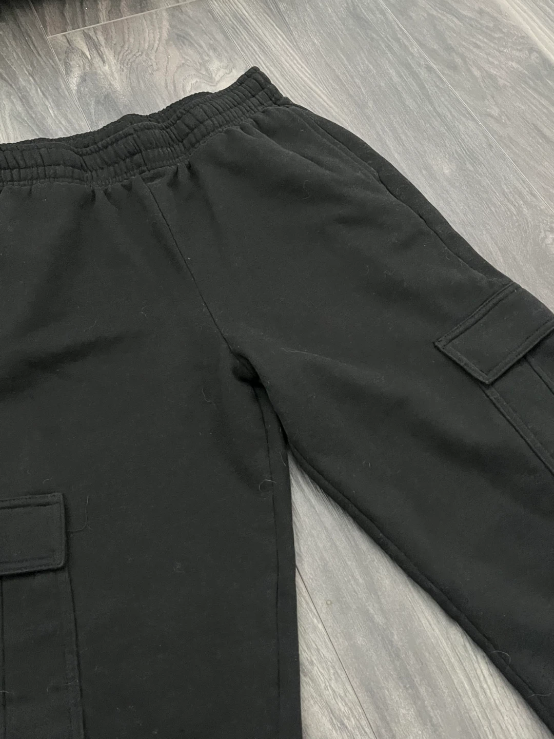 Black Cargo Sweatpants | Women - photo 2