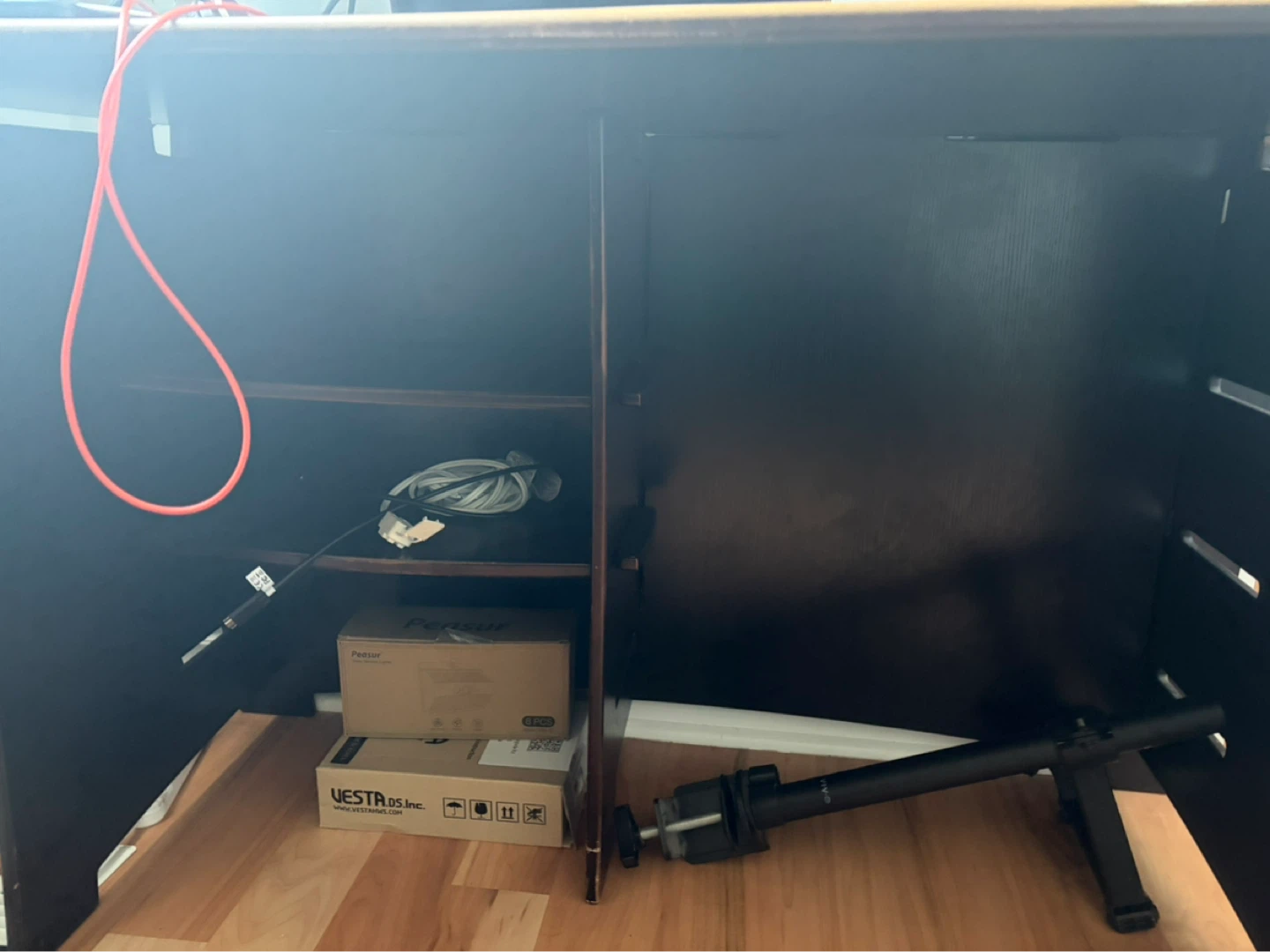 Dark Brown Computer Desk - photo 3