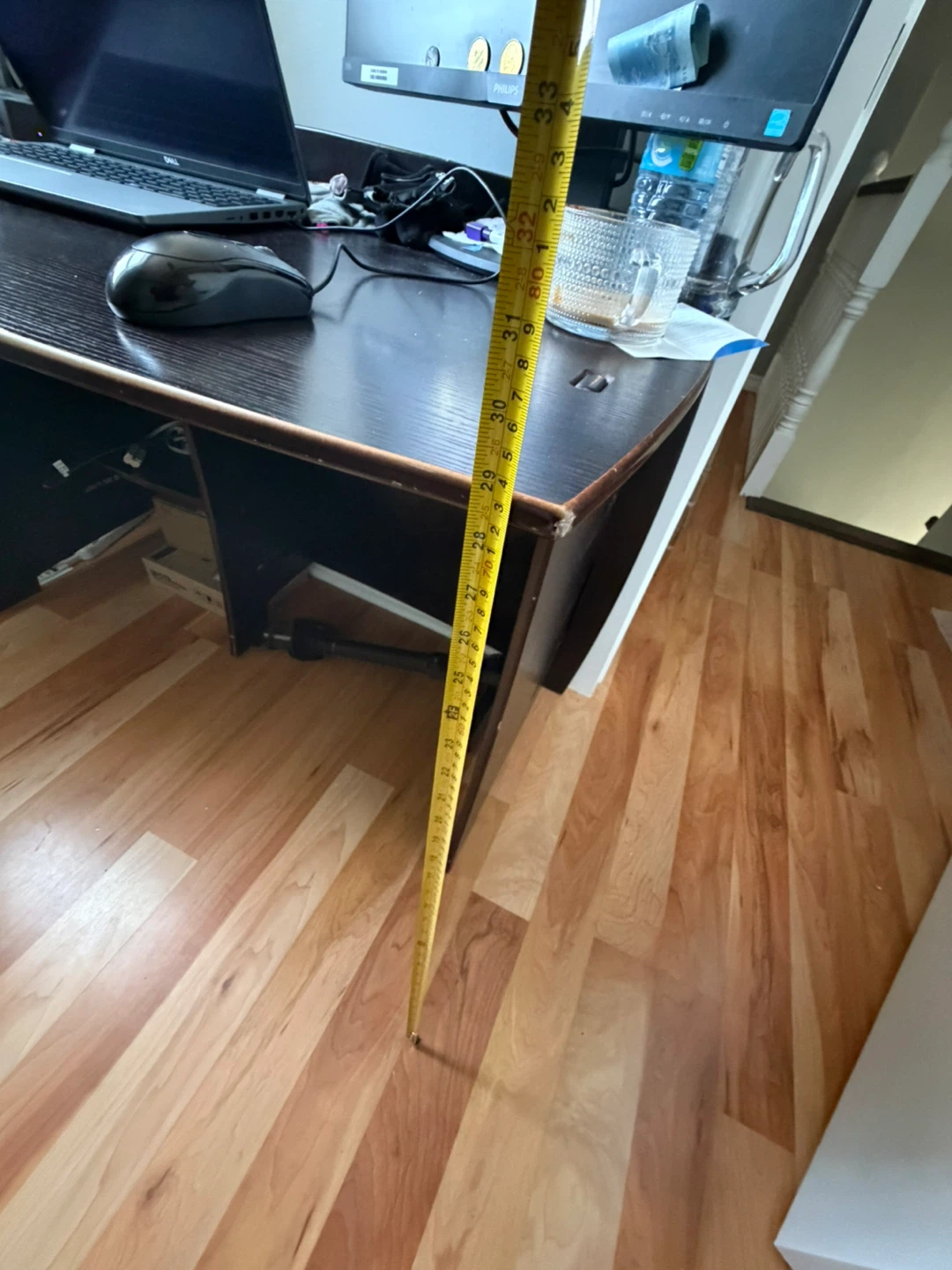 Dark Brown Computer Desk - photo 4