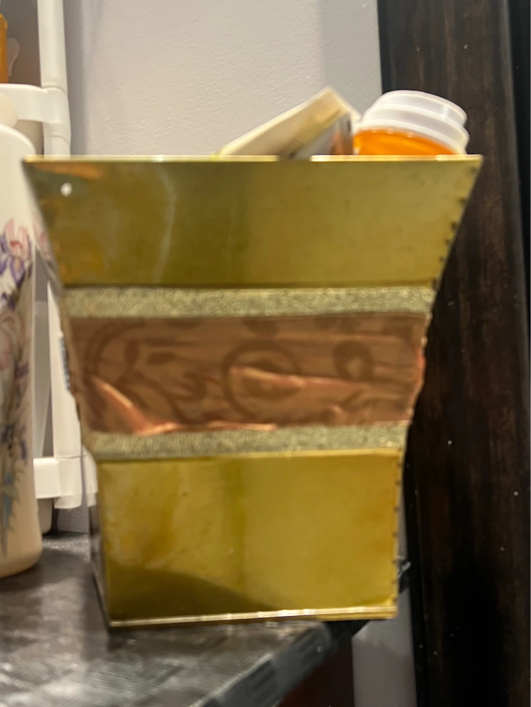 Decorative Gold Container - photo 2