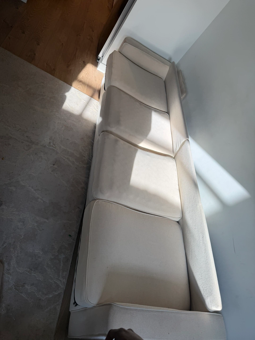 Cream Sectional Sofa - photo 2