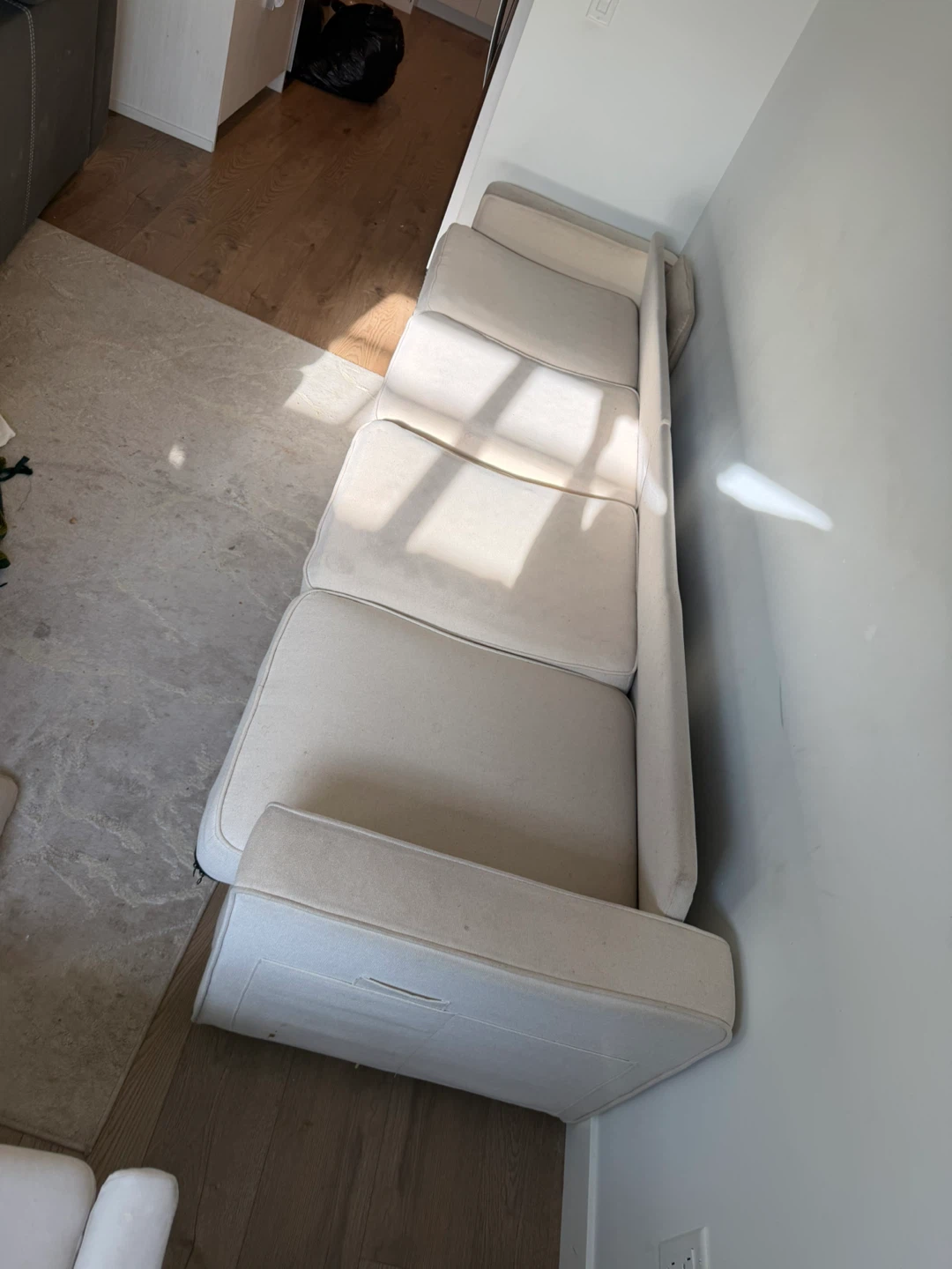 Cream Sectional Sofa - photo 3