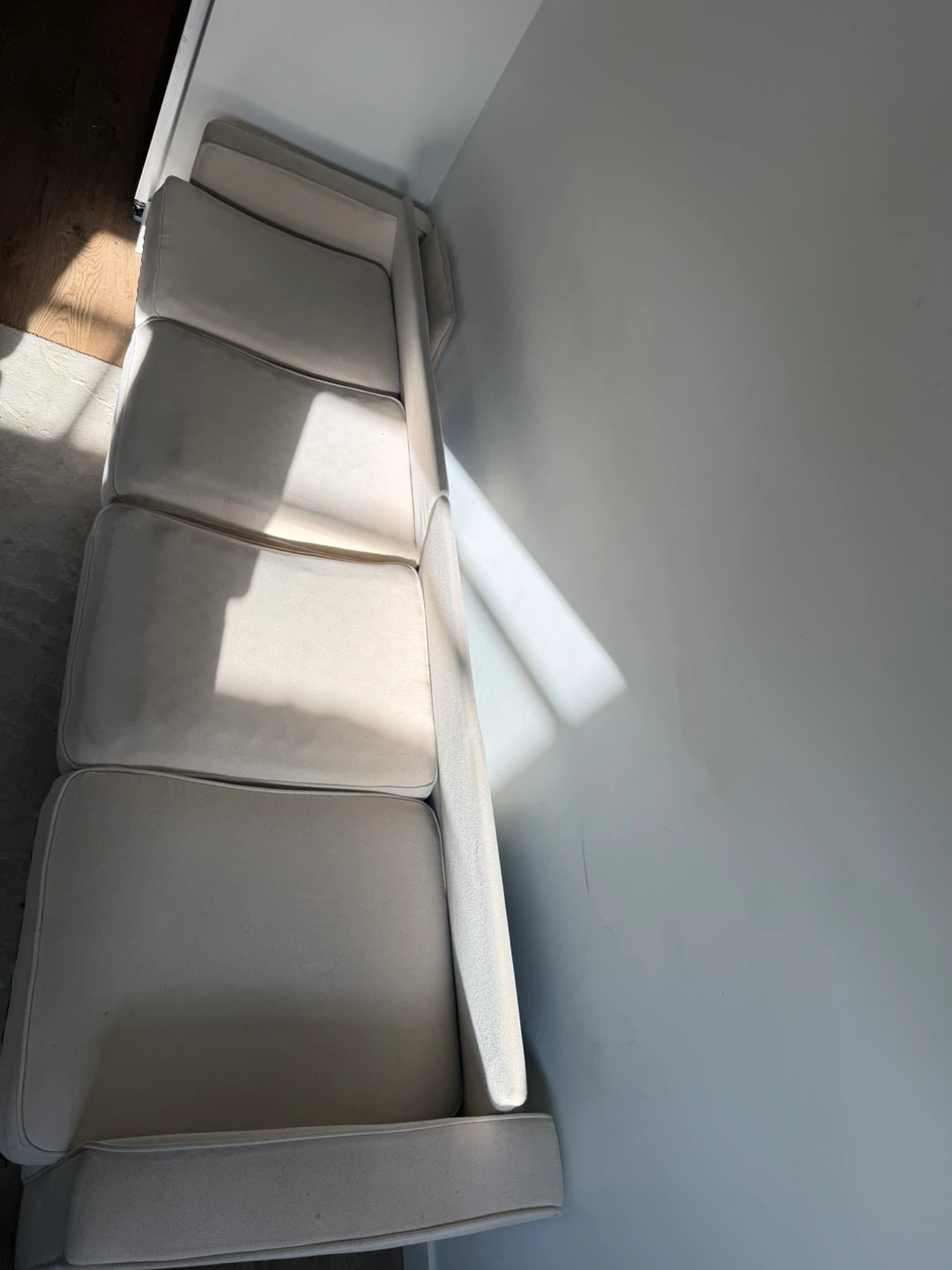 Cream Sectional Sofa - photo 4