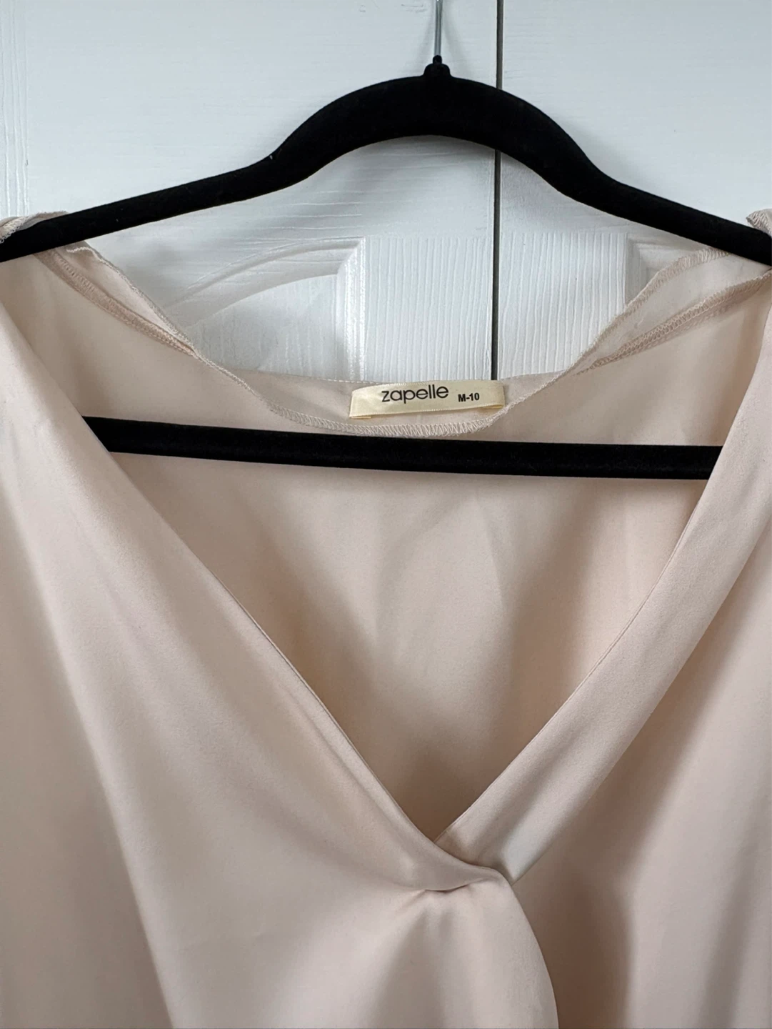 Zapelle Faux Wrap Dress - Champagne - Size M (10) - photo 3