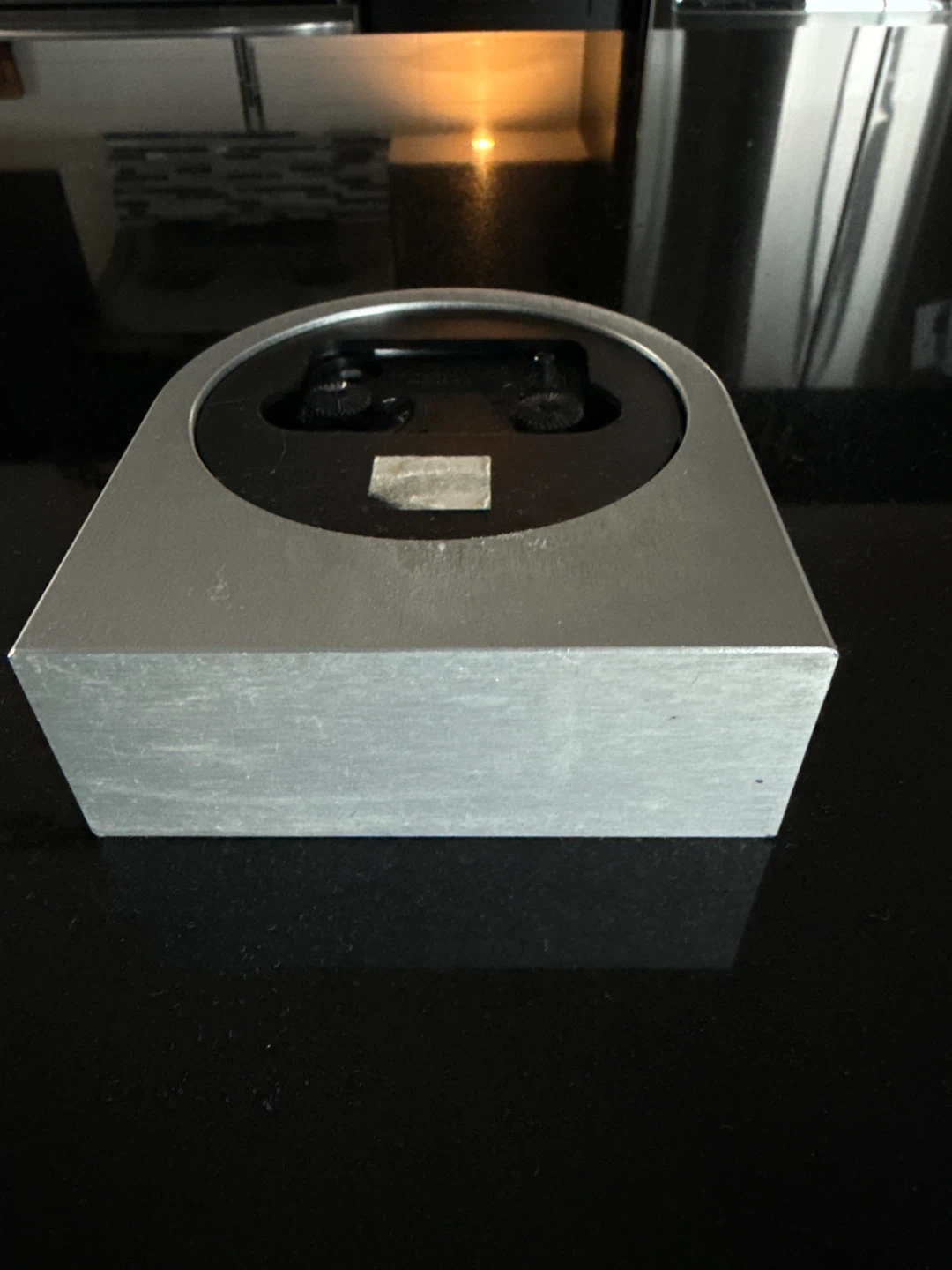 ZIRQ Quartz Alarm Clock - Silver Metal - photo 3