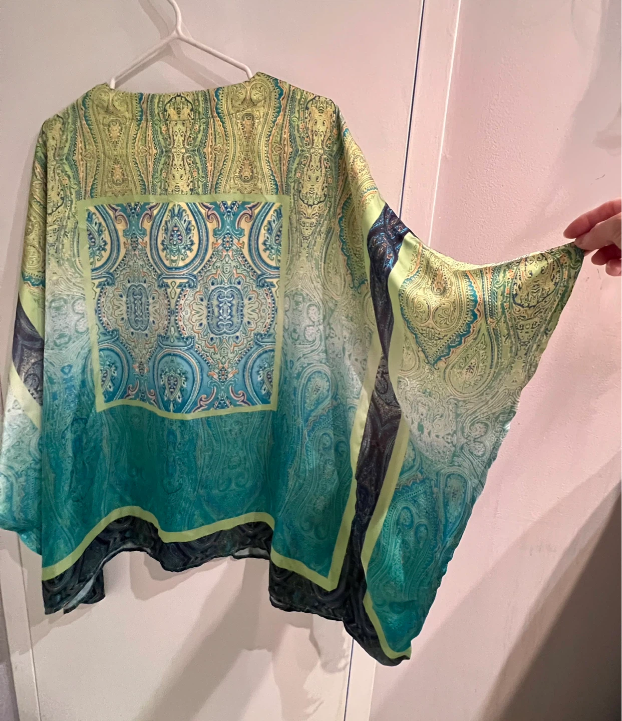 Women's Paisley Print Kaftan Top - photo 3