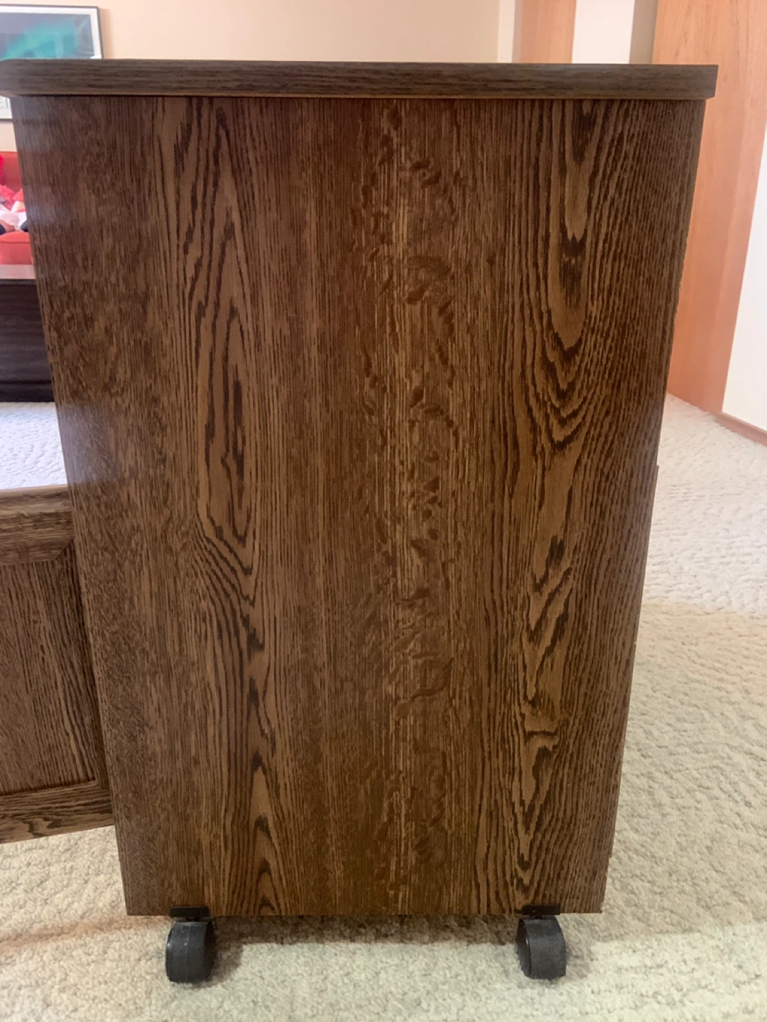 Wooden Media Stand with Cabinet - photo 3