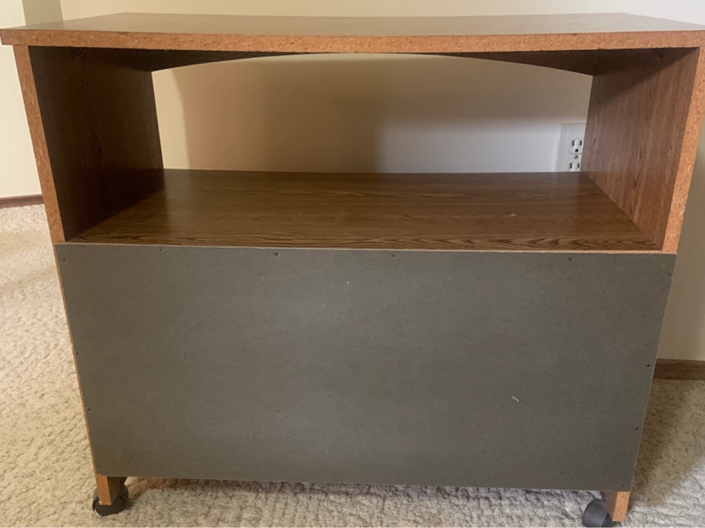 Wooden Media Stand with Cabinet - photo 4