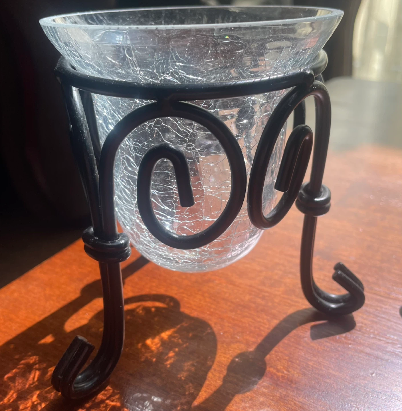 Pair of Votive Candle Holders with Metal Stands - photo 2