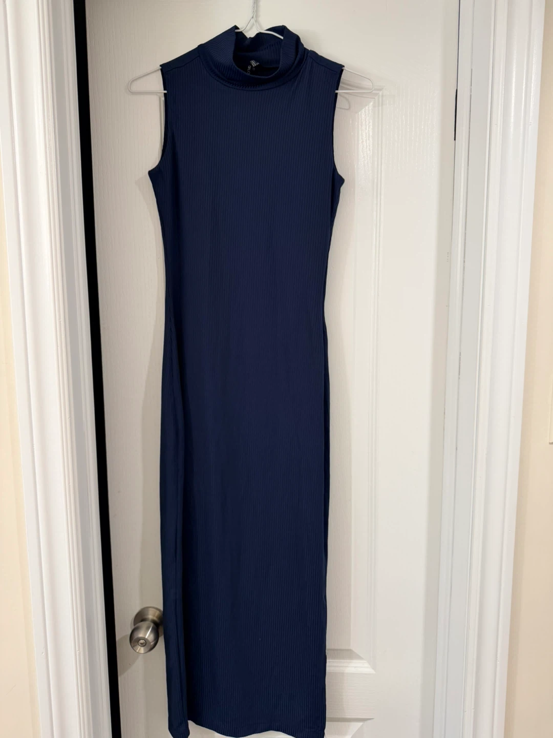 Navy Sleeveless Maxi Dress