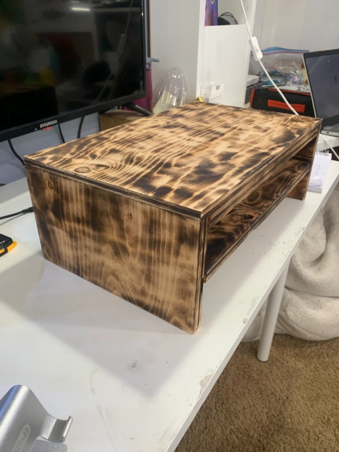 Wooden Computer stand - photo 5