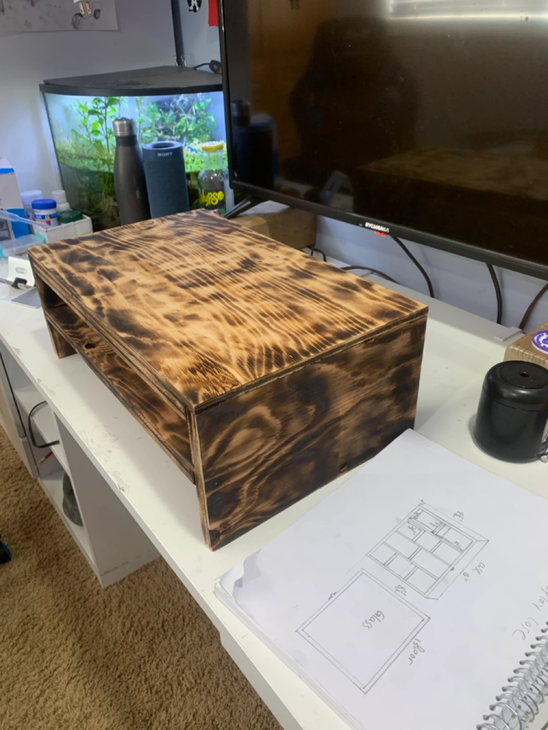 Wooden Computer stand - photo 4