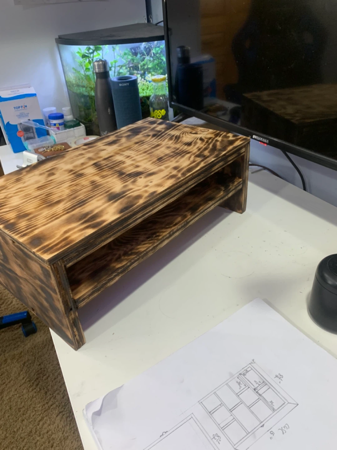Wooden Computer stand - photo 3