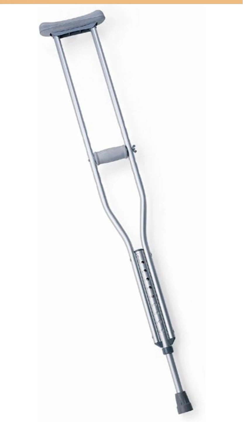 2 Adjustable Aluminum Crutches