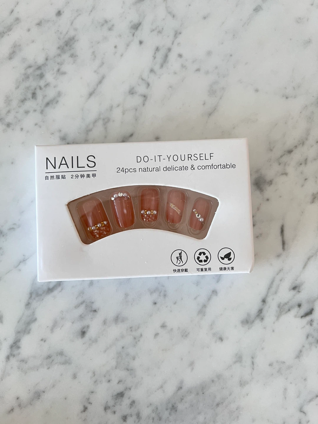 24pcs Natural Delicate & Comfortable Press-On Nails - photo 3