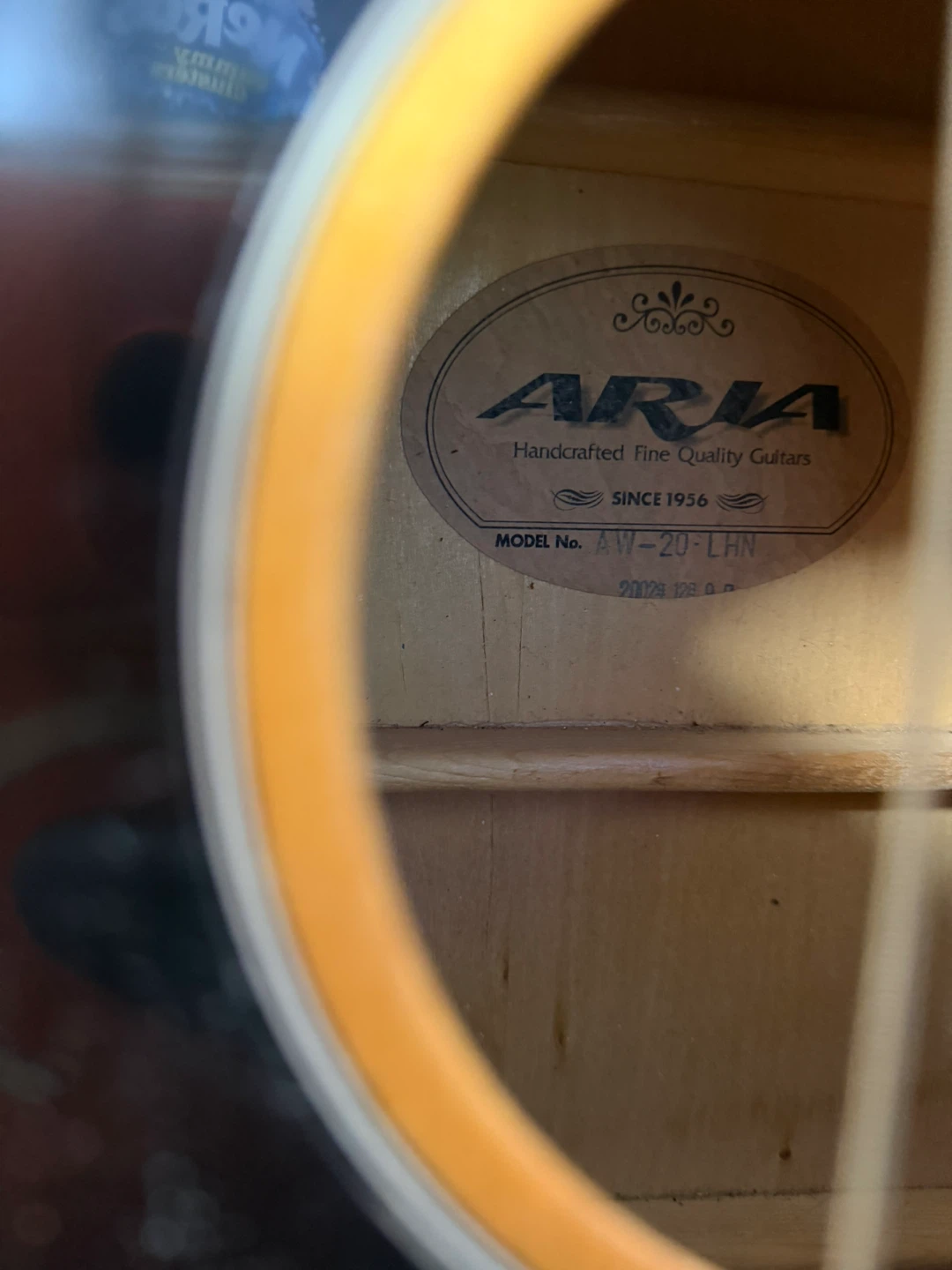 Aria AW-20 LHN Acoustic Guitar - photo 4