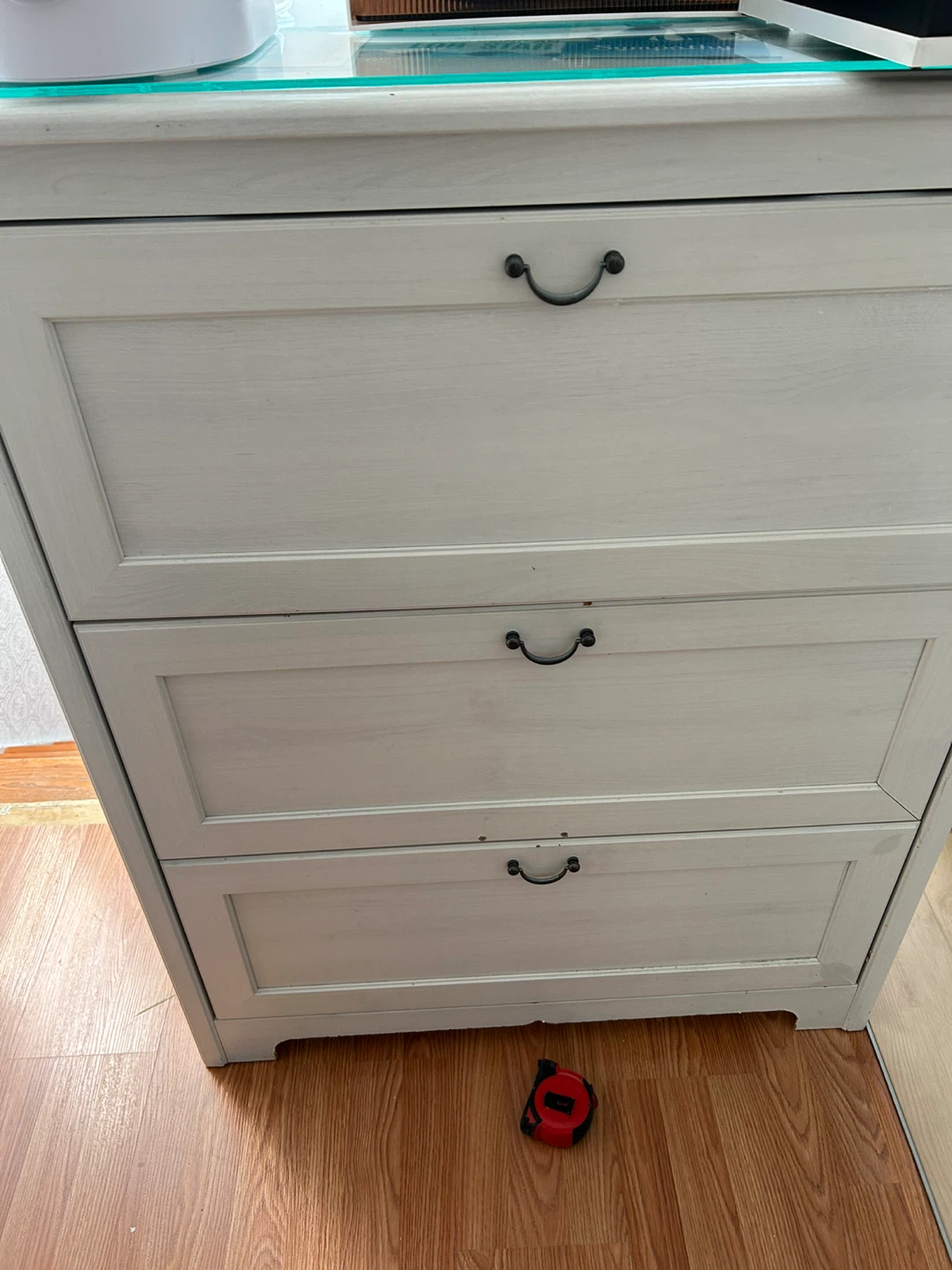 White 3-Drawer Dresser