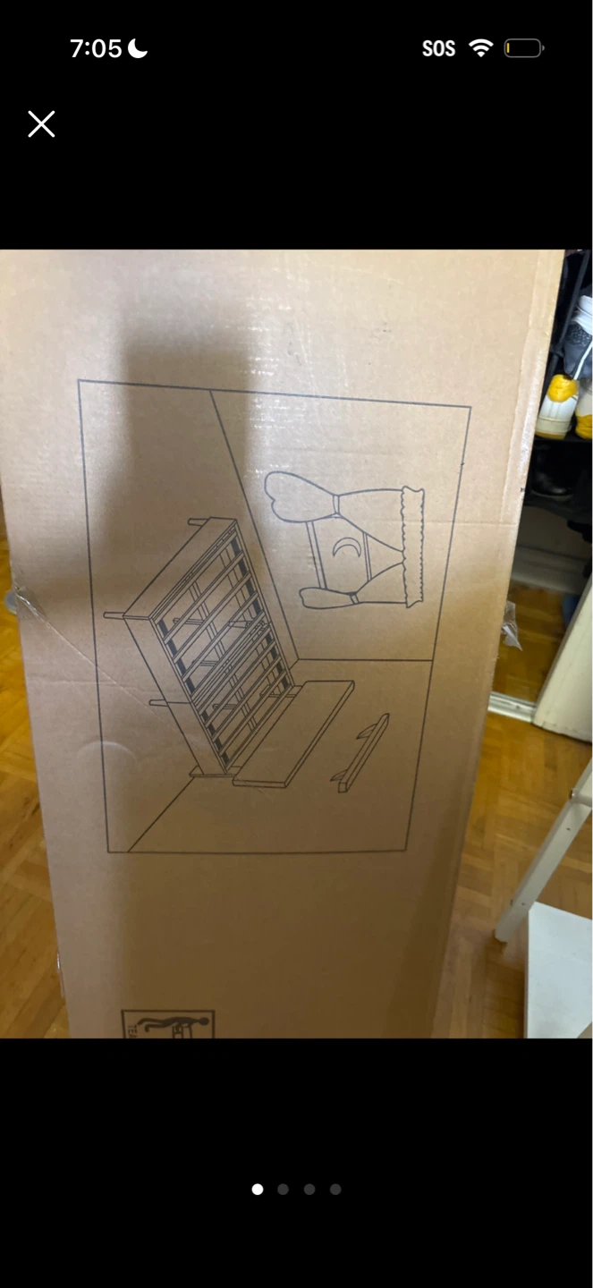 Unassembled Upholstered Platform Bed Frame