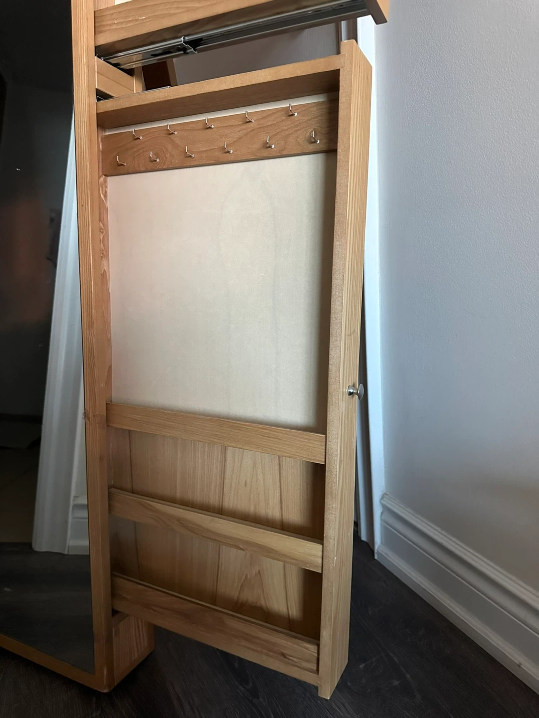 Wooden Jewellery Cabinet with Full Length Mirror - photo 5