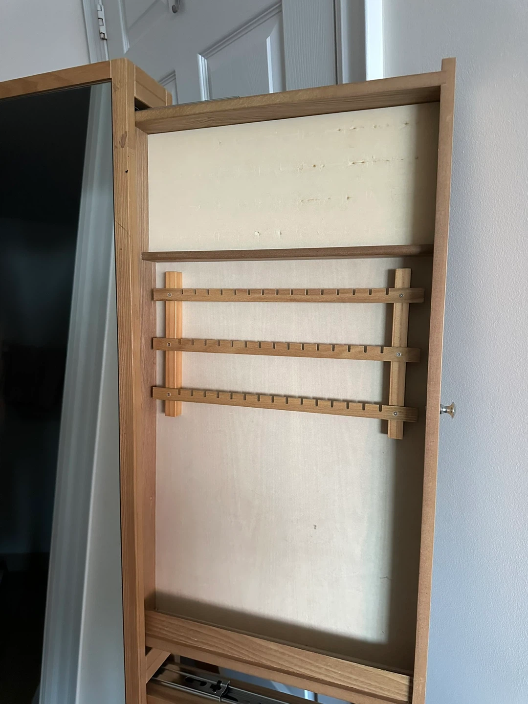 Wooden Jewellery Cabinet with Full Length Mirror - photo 4